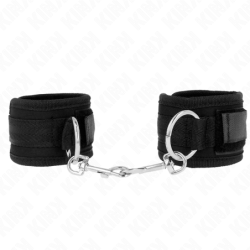 Muñequeras Negro Ajustable 18-35 Cm X 6 Cm