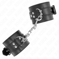 Mustad Käerauad Musta Rihmaga Reguleeritavad 17-28 Cm X 6 Cm
