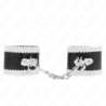 Mustad Käerauad Valge Dekoratiivse Pitsiga Reguleeritavad 20-23 Cm X 5.5 Cm