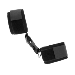 Punhos de Neoprene com Fecho de Gancho Preto Ajustável 22-34 Cm