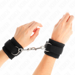 Nylon Handfesseln Schwarz Modell 2 Verstellbar 18-35 Cm X 6 Cm
