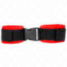 Nylon Handfesseln Rot-Schwarz Modell 1 Verstellbar 25-35 Cm X 6 Cm