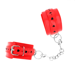 Crvene Lisice S Crnim Umetkom Srca Podesive 21-28 Cm X 5.5 Cm