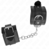 Plain Black Adjustable Wrist Restraints 20-23 Cm X 5.5 Cm