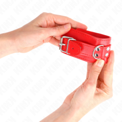 Eenvoudige Rode Verstelbare Polsbandjes 20-23 Cm X 5.5 Cm