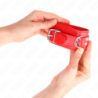 Menottes Simples Rouge Ajustable 20-23 Cm X 5.5 Cm