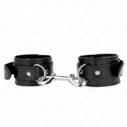 Pulseiras Simples Com Fila De Rebites Preto Ajustável 17-28 Cm X 5 Cm