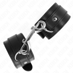 Pulseiras Simples Com Fila De Rebites Preto Ajustável 17-28 Cm X 5 Cm