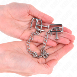 Pinças de Mamilo Compressor Torno de Bancada Com Corrente 30 Cm