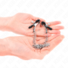 Pinze per capezzoli con catena fine 30 cm