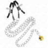 Nippelklemmen Met Bel Goudkleurig En Ketting 30 Cm