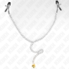 Nippelklemmen Met Bel Goudkleurig En Ketting 30 Cm