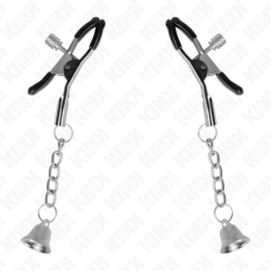 Nippelklämmor Med Silverfärgad Bellberlock 6 Cm