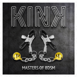 Klamry na sutki z dzwoneczkiem w kolorze złotym, 6 cm