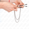 Nippelklemmen met Dubbele Dikke Ketting Zilver 20/23 Cm