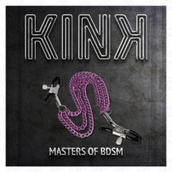 Brystvorteklemmer med Triple Kæde Violet 20/23/28 Cm