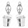 Japanese Style Nipple Clamps With Silver Cubes