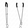 Feine Nippelklemmen mit dicker Kette 30 cm