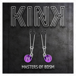 Pinzas Para Pezones Fina Con Cascabel Violeta 7 Cm