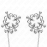 Brustwarzenklemmen Metallblume mit Kette