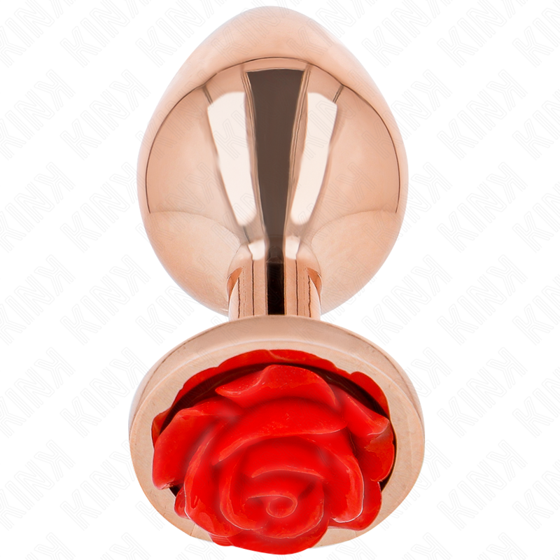 Analplug Roségold Rot Rosa S