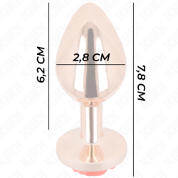 Rose Red Rose Gold Anal Plug S