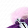 Anālā rota Talla L 10 X 4 Cm Ar Sintētisku Asti 40 Cm Violeta