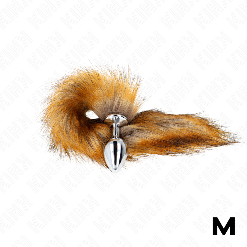 Análna zátka Veľkosť M 8 X 3.5 Cm So Syntetickým Chvostom 40 Cm Hnedá