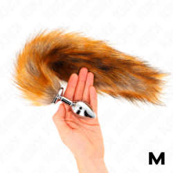 Plug Anal Mărimea M 8 X 3.5 Cm Cu Coadă Sintetică 40 Cm Maro