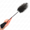 Plumas de Avestruz para Cócegas com Paleta de Renda 56 Cm