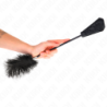 Plumas de Avestruz para Cócegas com Paleta de Renda 56 Cm