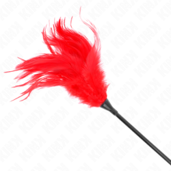 Plumes Multiples Pour Chatouilles Rouge 45 Cm