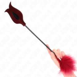Plumas Para Cócegas Com Palheta Formato De Rosa 38 Cm