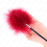 Plumes Chatouille Avec Palette Forme De Rose 38 Cm