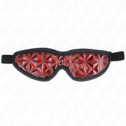 Red Diamond Pattern Blindfold 20.5 X 6 Cm