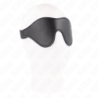 Faux Leather Blindfold With Elasticated Strap 21 X 8 Cm
