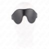 Faux Leather Blindfold With Elasticated Strap 21 X 8 Cm