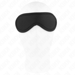 Scale Texture Blindfold With Covered Edge Black 20 X 7 Cm