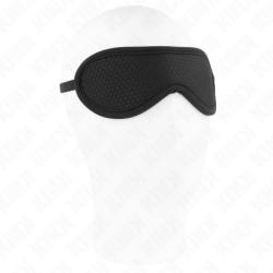 Scale Texture Blindfold With Covered Edge Black 20 X 7 Cm