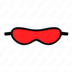 Scale Texture Blindfold With Covered Edge Red 20 X 7 Cm