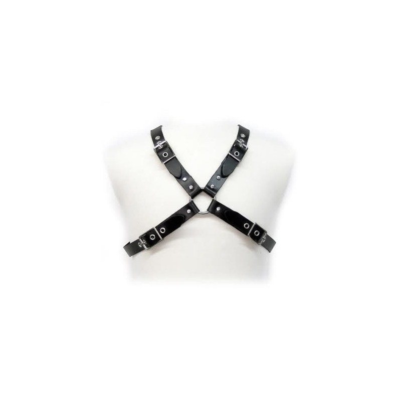 Black Buckle Harness For Men