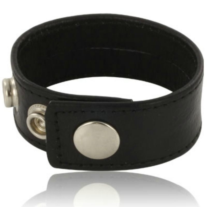 Sangle en Cuir Ajustable Pour Pénis Noire Sangle en Cuir Ajustable Pour Pénis Noire