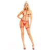 Red Nurse Body Harness & Headband S