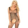 Bodystocking mit Öffnung und Glitzer One Size