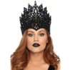 Coroa Com Glitter E Joia Preto