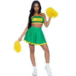 Udklædning Cheerleader Grøn M/L