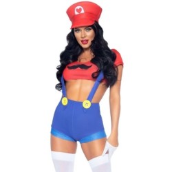 Seksikas Mario Brosi punane/sinine kostüüm M