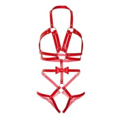 Kink - Teddy Arnês Com Tachas Tamanho L - Vermelho