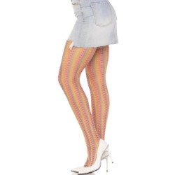 Multicoloured Crochet Stockings