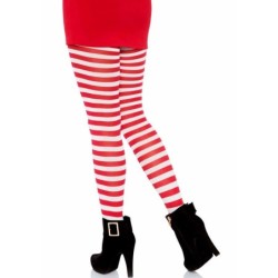 White/Red Striped Stockings